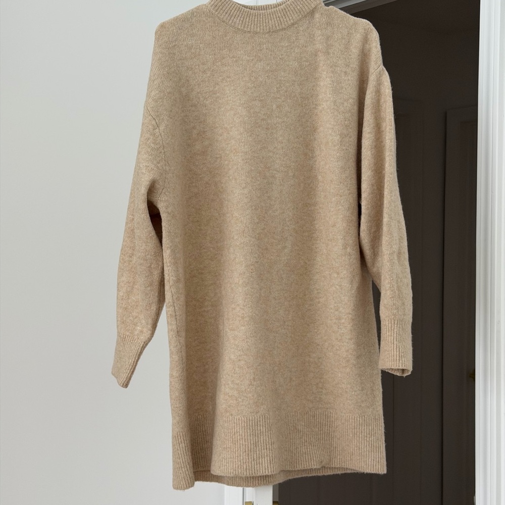 Cozy Tan Knit Sweater
